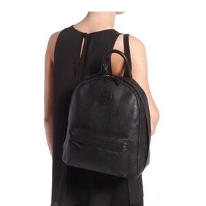 Tory Burch Black Leather Backpack